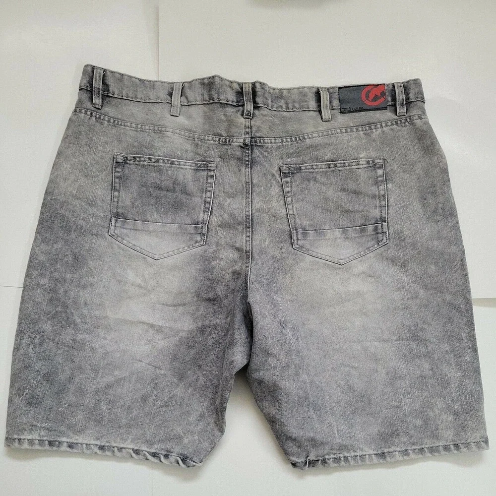 Ecko Unltd Men's Denim‎ Light Gray Jean Shorts Size 46 (49) Inseam 12